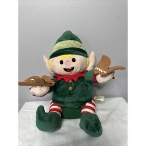 Dan Dee Plush‎ Christmas Elf Gingerbread Man Stuffed Animal 12" Elf